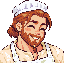 Tomas, a dwarven man with an auburn beard and a baker’s hat.